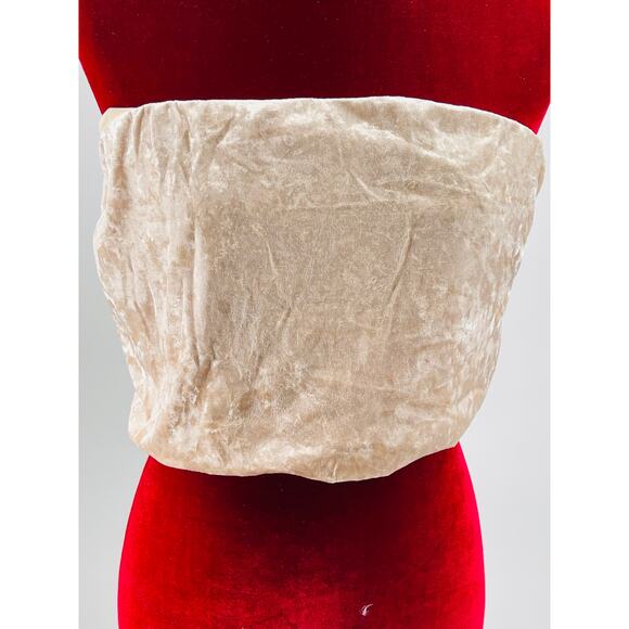 PLUS SIZE 2X champagne cream velvet jogger track loungewear pant set NWT B37 - Picture 4 of 11